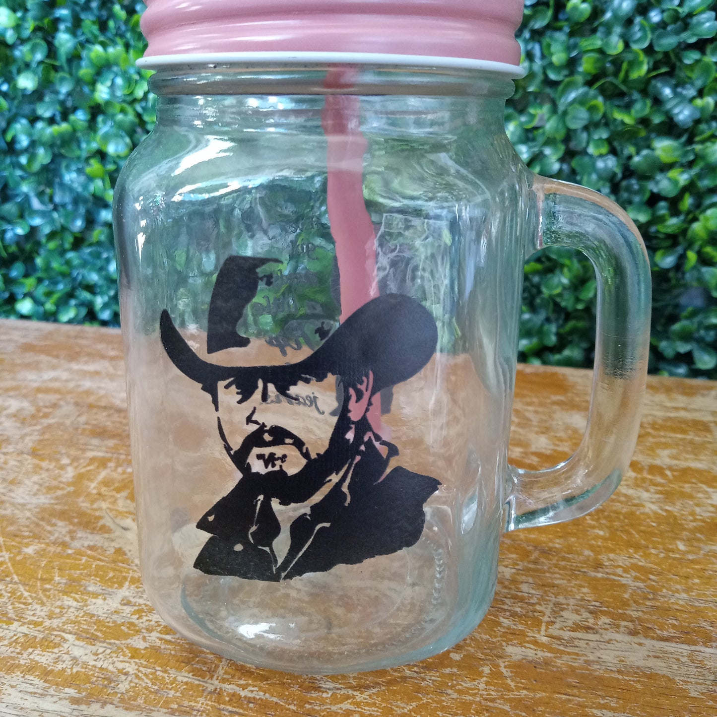Rip Wheeler Glass Jar