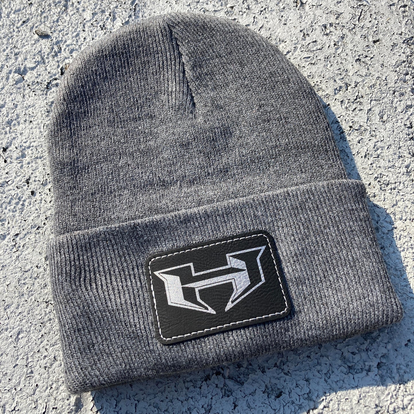 Gray Beanie with Heard "H" Patch