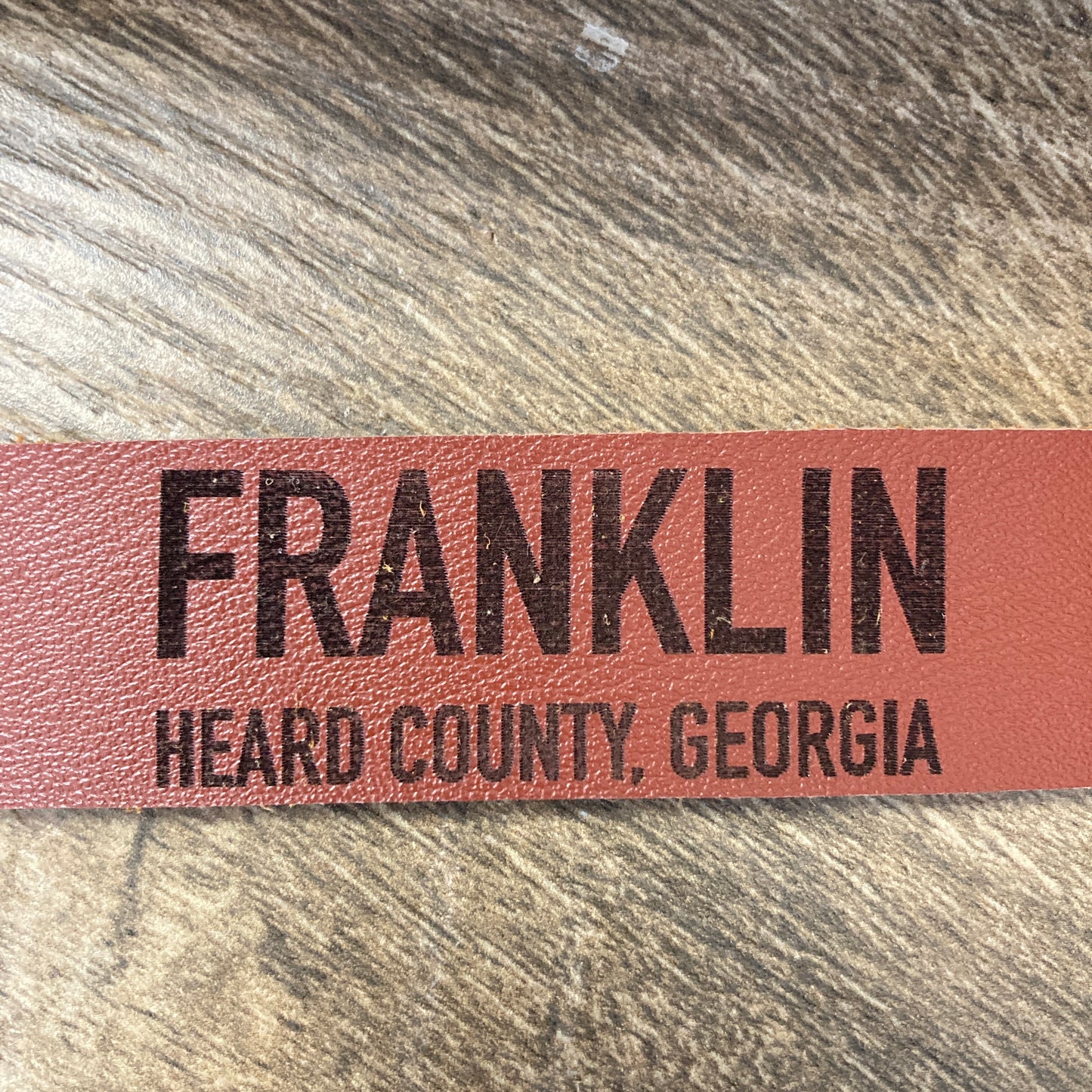 Franklin Georgia Leather Keychain
