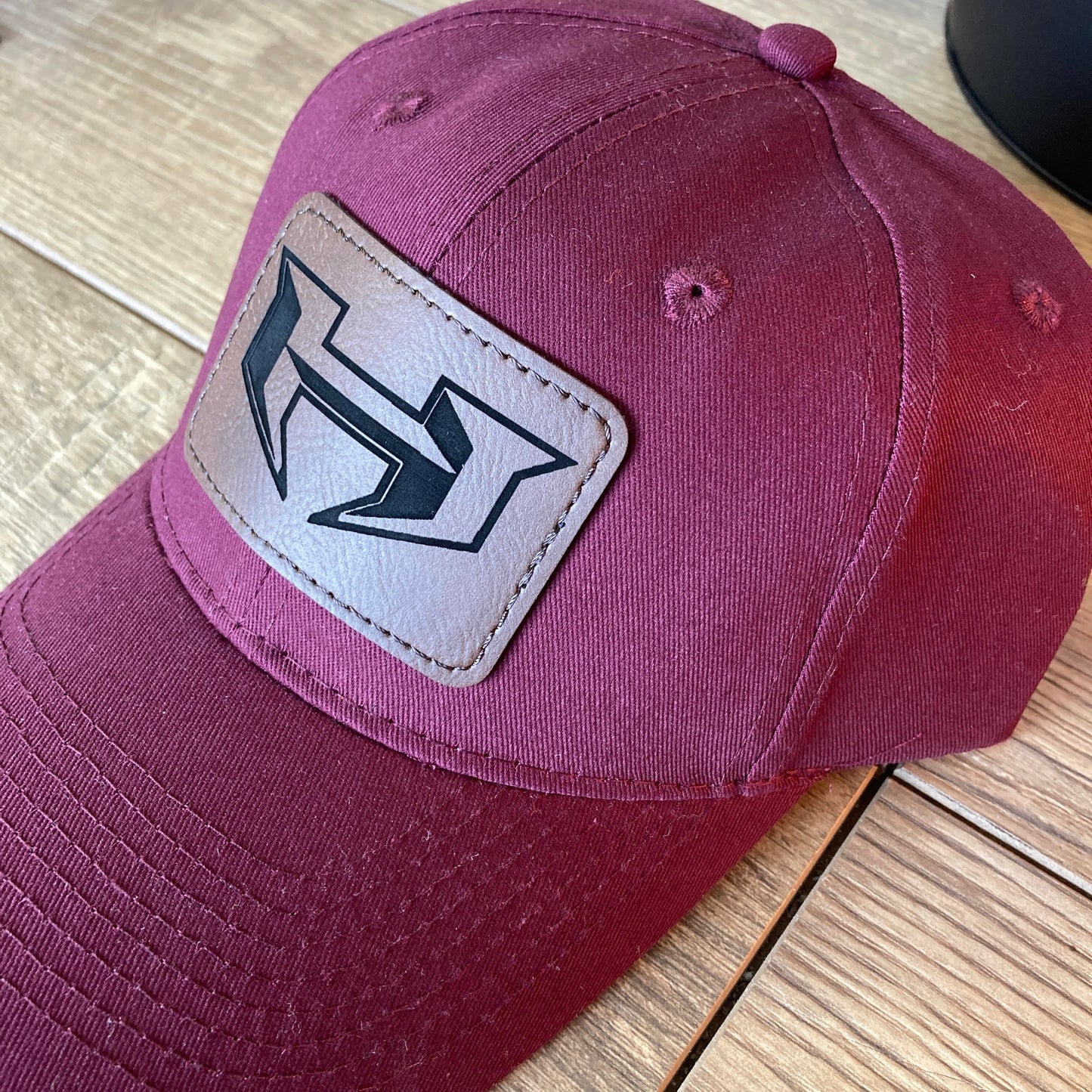 Youth Maroon Hat with Heard H Patch