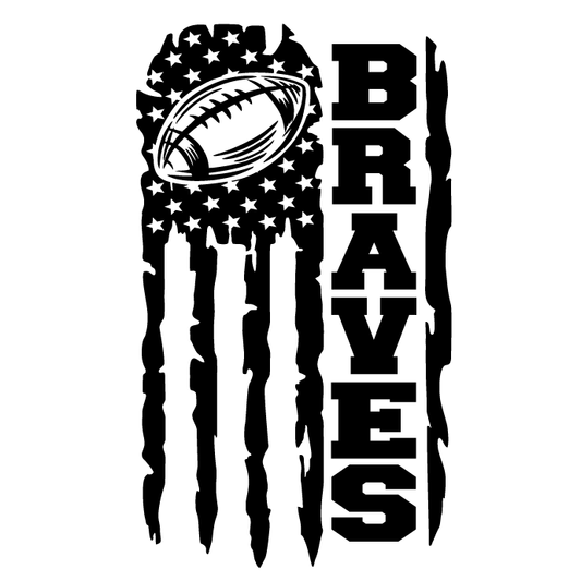 Heard Braves Football Shirt (Design #3)