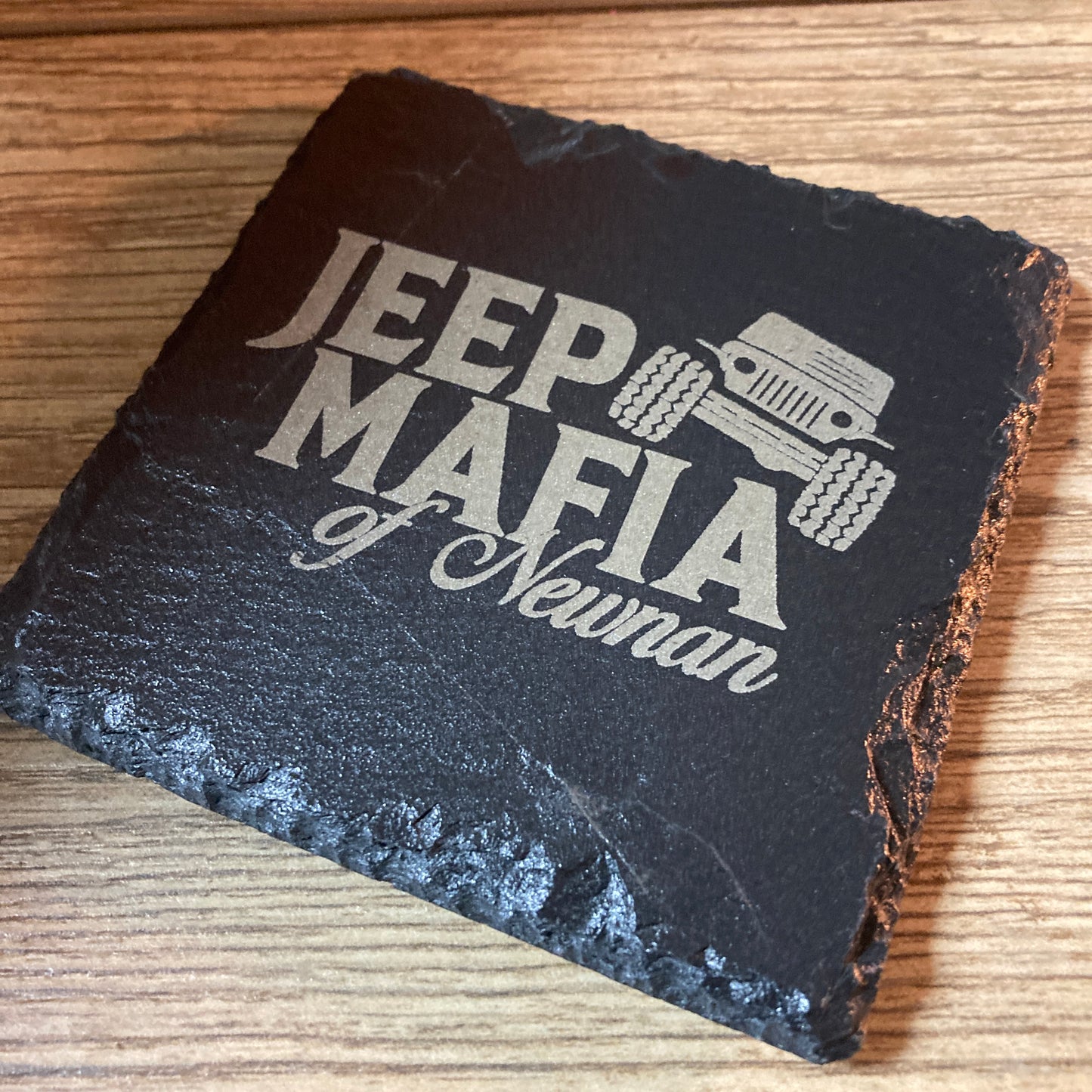 4 inch Slate Jeep Mafia of Newnan Coaster