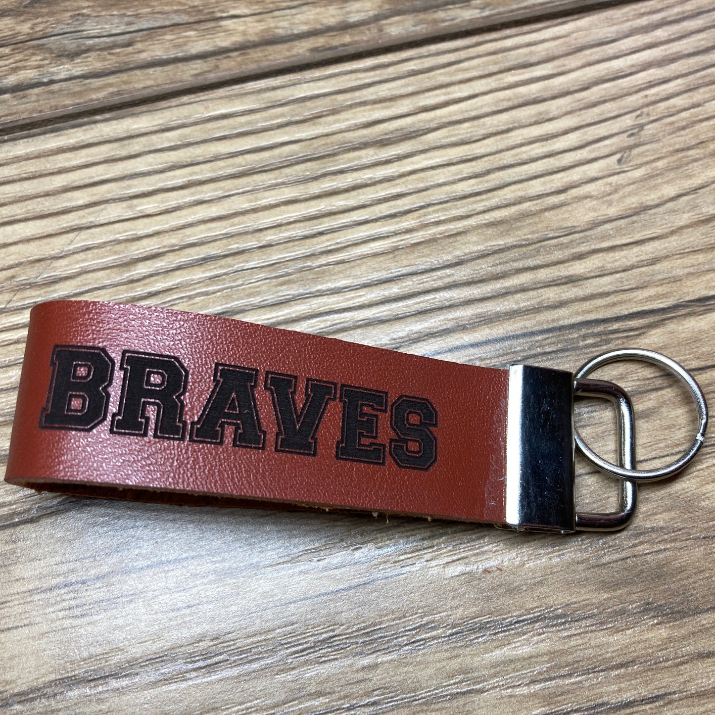 Heard Braves "H" Leather Keychain