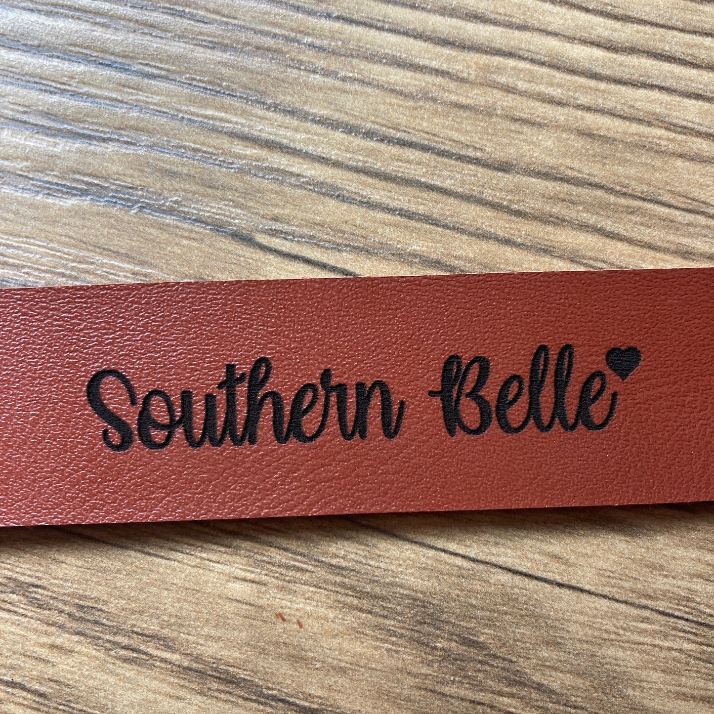 Southern Belle Leather Keychain