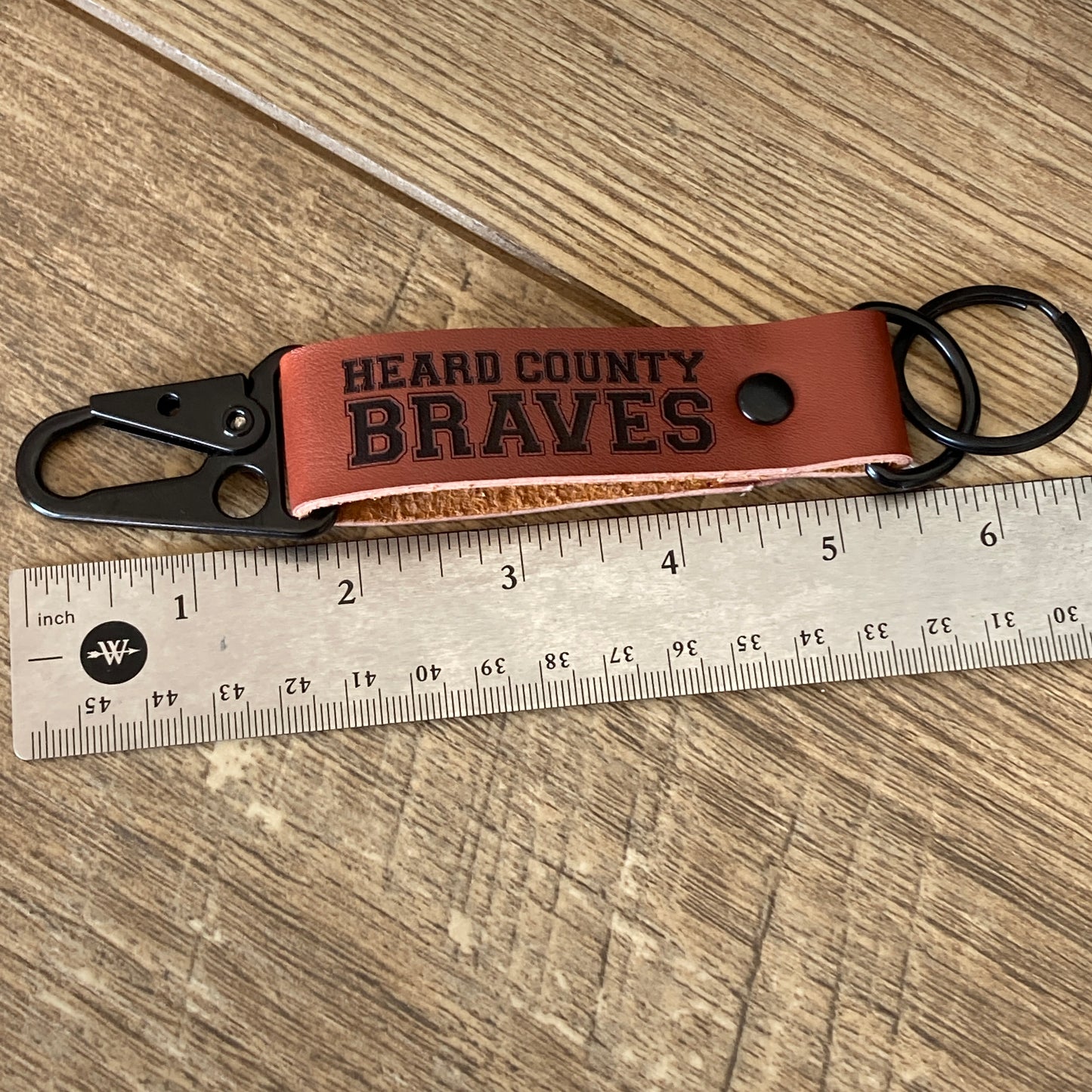 Heard County Braves Keychain with clip