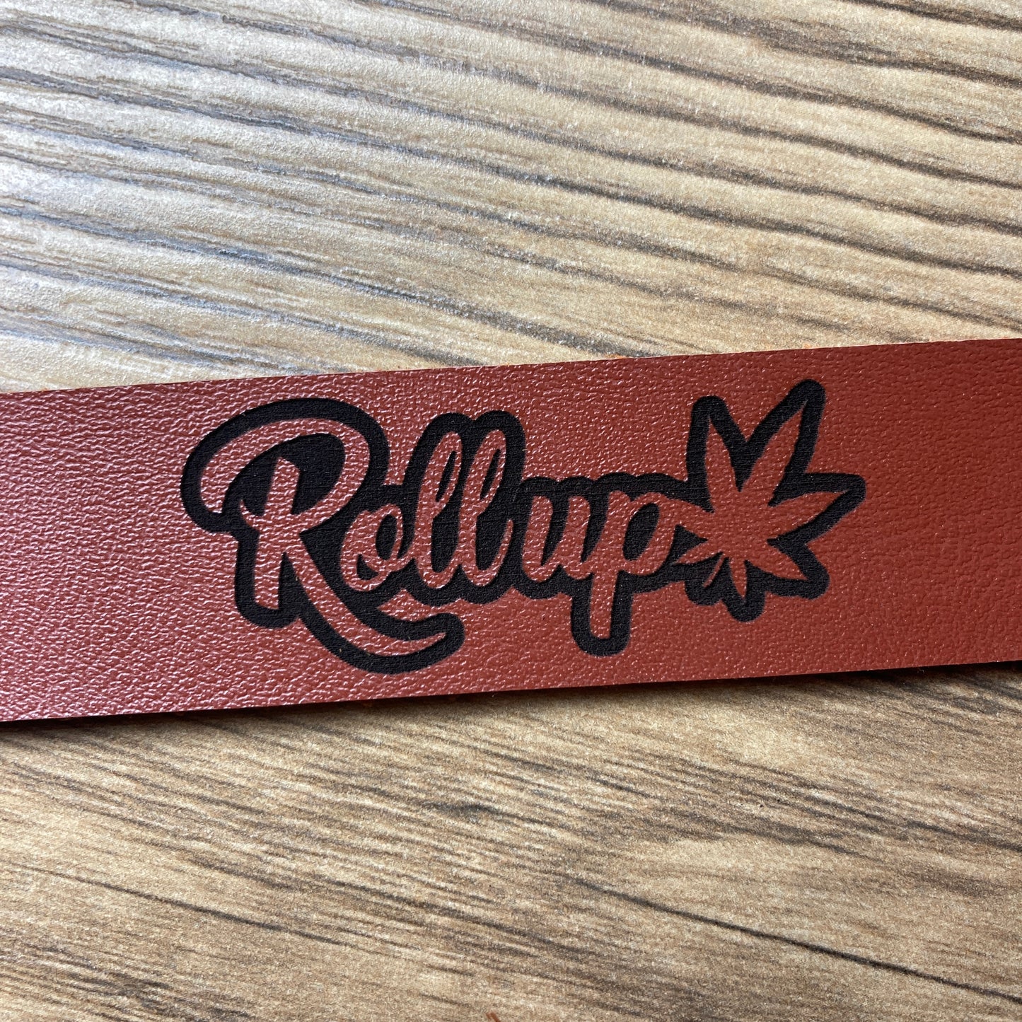 Rollup Leather Keychain