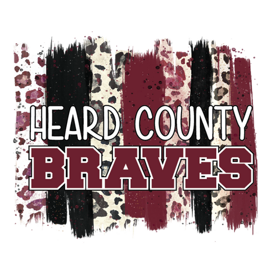Heard County Braves Multicolor Cheetah Print Shirt